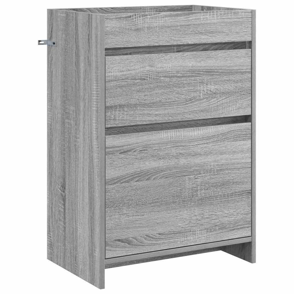 vidaXL Szafka pod zlewem w łazience Szary Sonoma 56 x 37,5 x 81 cm