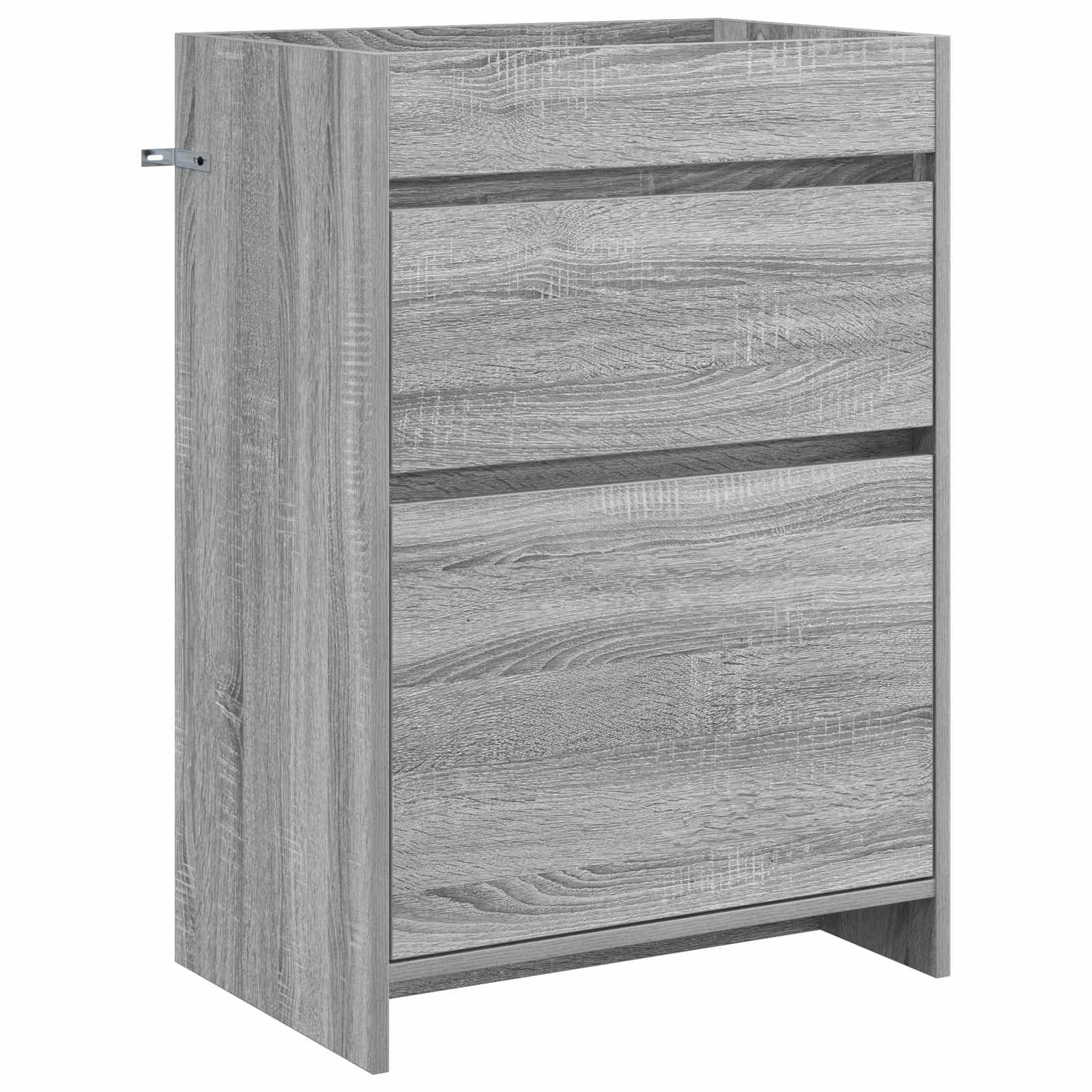vidaXL Szafka pod zlewem w łazience Szary Sonoma 56 x 37,5 x 81 cm
