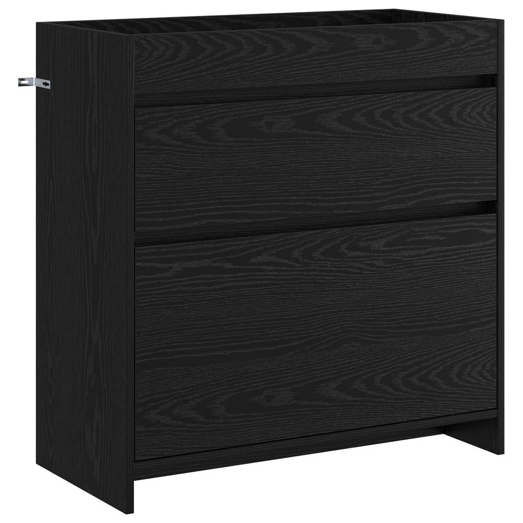 vidaXL Szafka pod zlewem w łazience Czarny dąb 78,5 x 37,5 x 81 cm