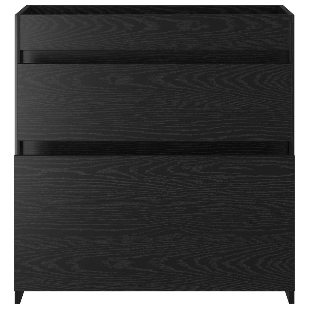 vidaXL Szafka pod zlewem w łazience Czarny dąb 78,5 x 37,5 x 81 cm