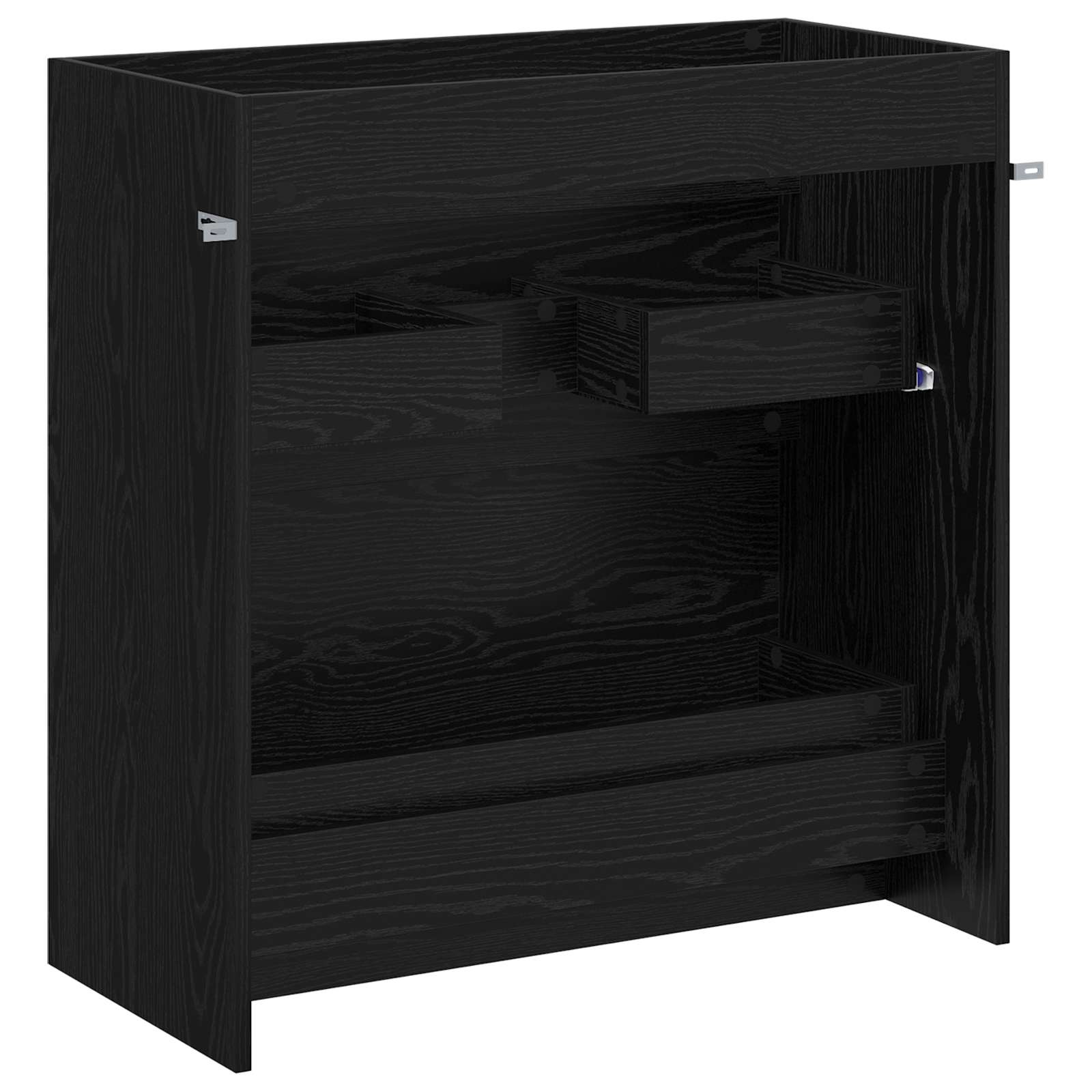 vidaXL Szafka pod zlewem w łazience Czarny dąb 78,5 x 37,5 x 81 cm