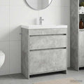 vidaXL Szafka pod zlewem w łazience Betonowy szary 78,5 x 37,5 x 81 cm
