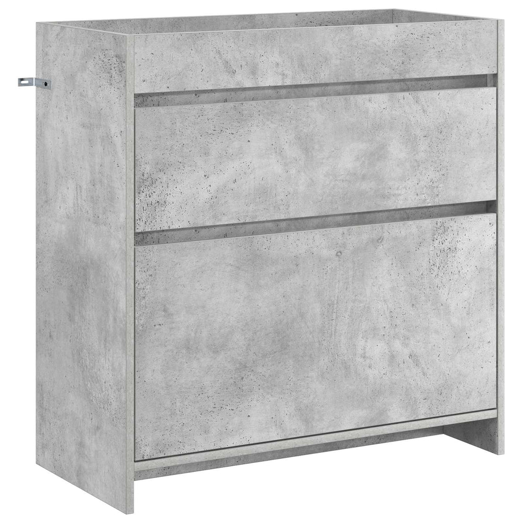 vidaXL Szafka pod zlewem w łazience Betonowy szary 78,5 x 37,5 x 81 cm