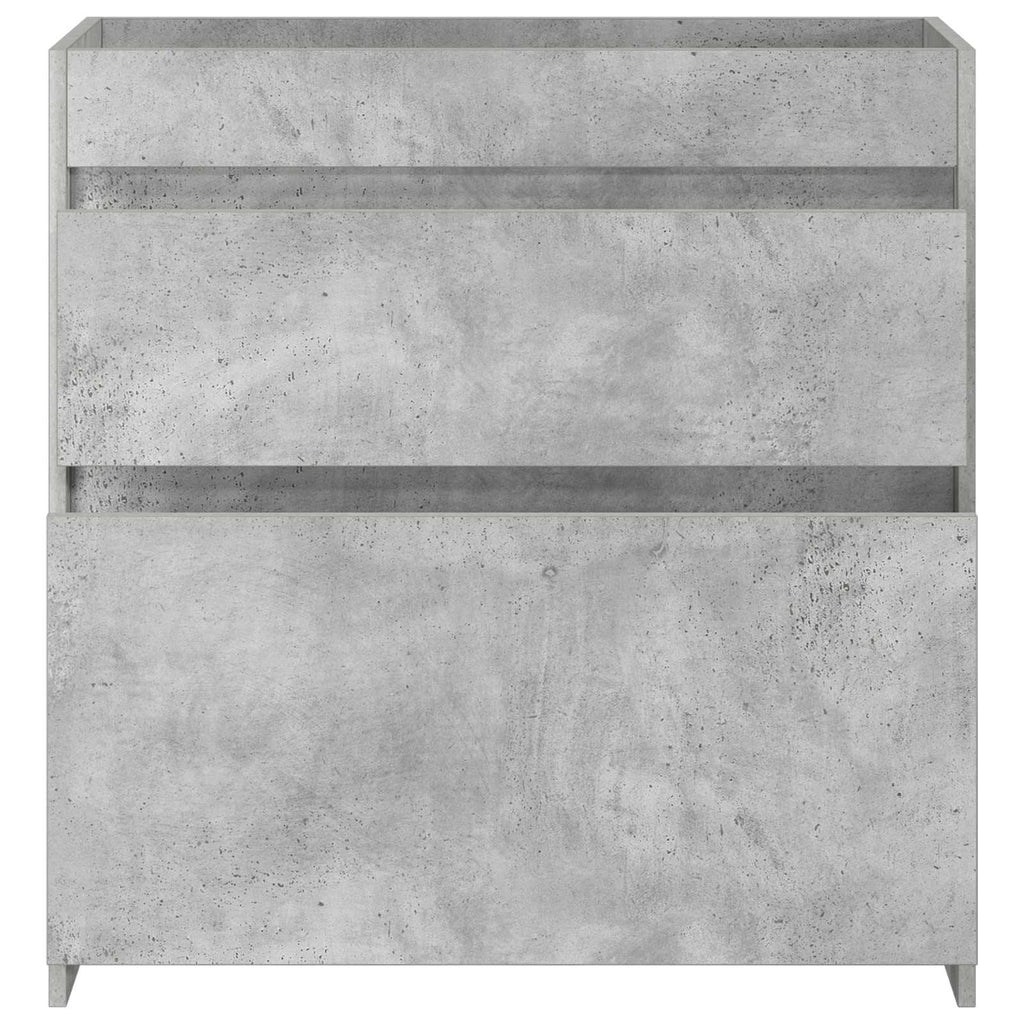 vidaXL Szafka pod zlewem w łazience Betonowy szary 78,5 x 37,5 x 81 cm