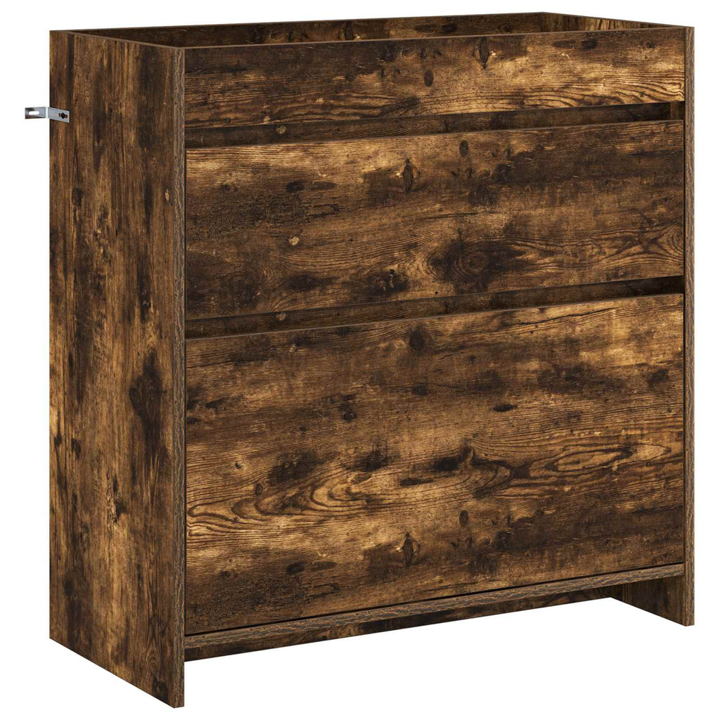 vidaXL Szafka pod zlewem w łazience Dąb wędzony 78,5 x 37,5 x 81 cm