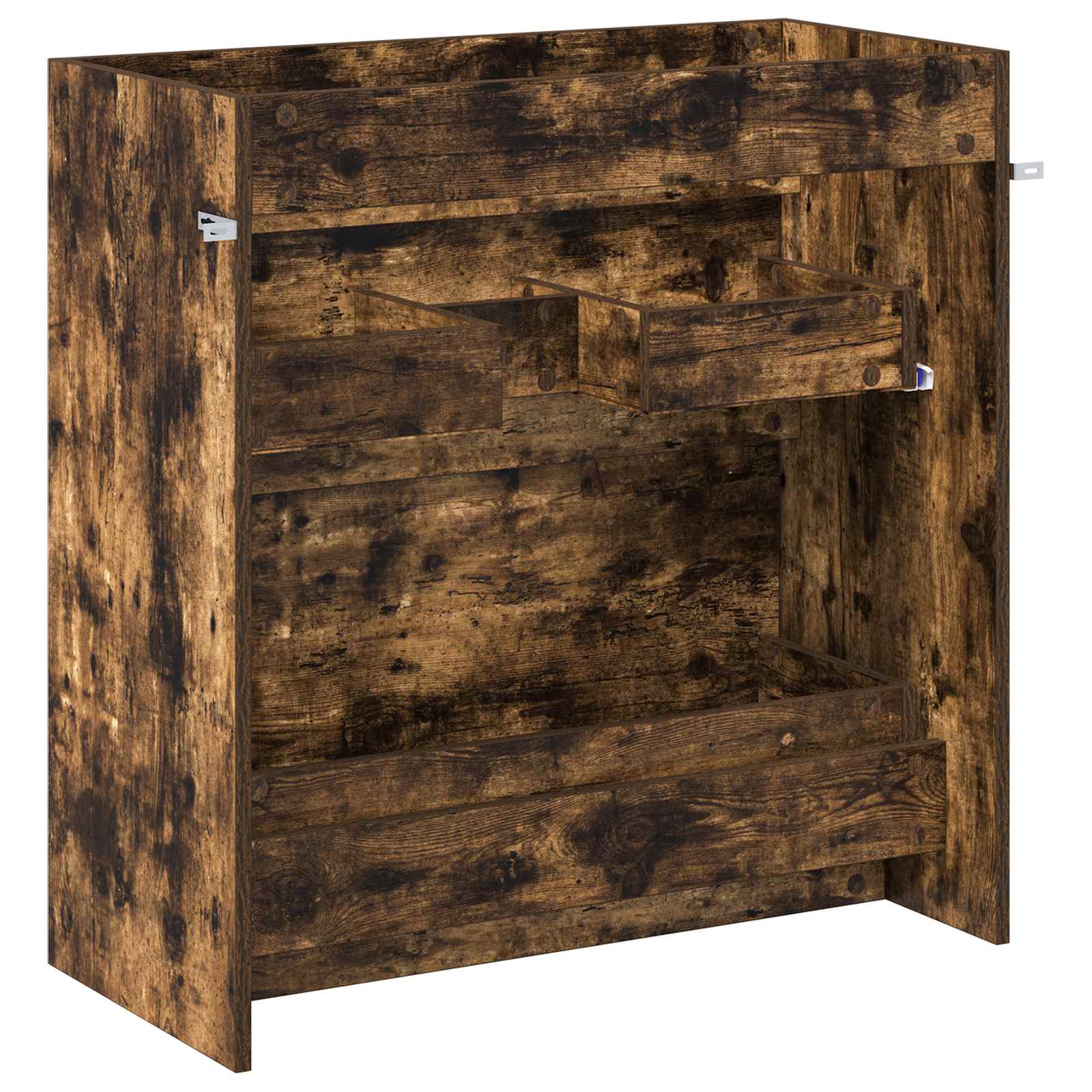 vidaXL Szafka pod zlewem w łazience Dąb wędzony 78,5 x 37,5 x 81 cm