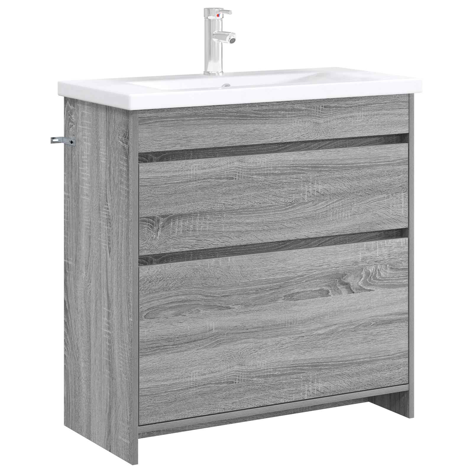 vidaXL Szafka pod zlewem w łazience Szary Sonoma 78,5 x 37,5 x 81 cm