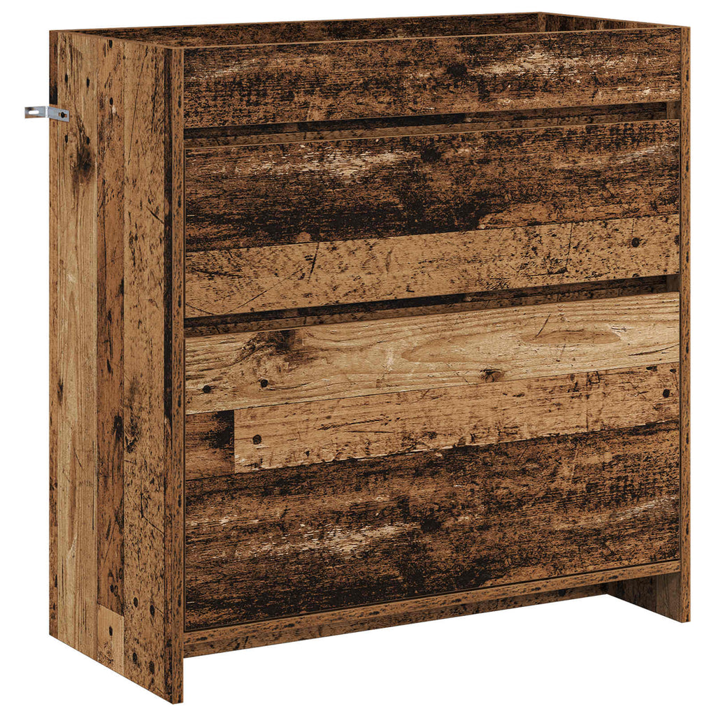vidaXL Szafka pod zlewem w łazience Stare drewno 78,5 x 37,5 x 81 cm