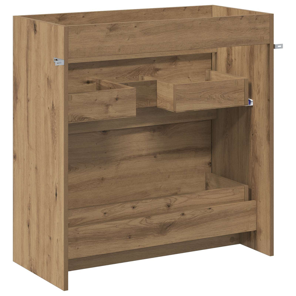 vidaXL Szafka pod zlewem w łazience Dąb artisan 78,5 x 37,5 x 81 cm