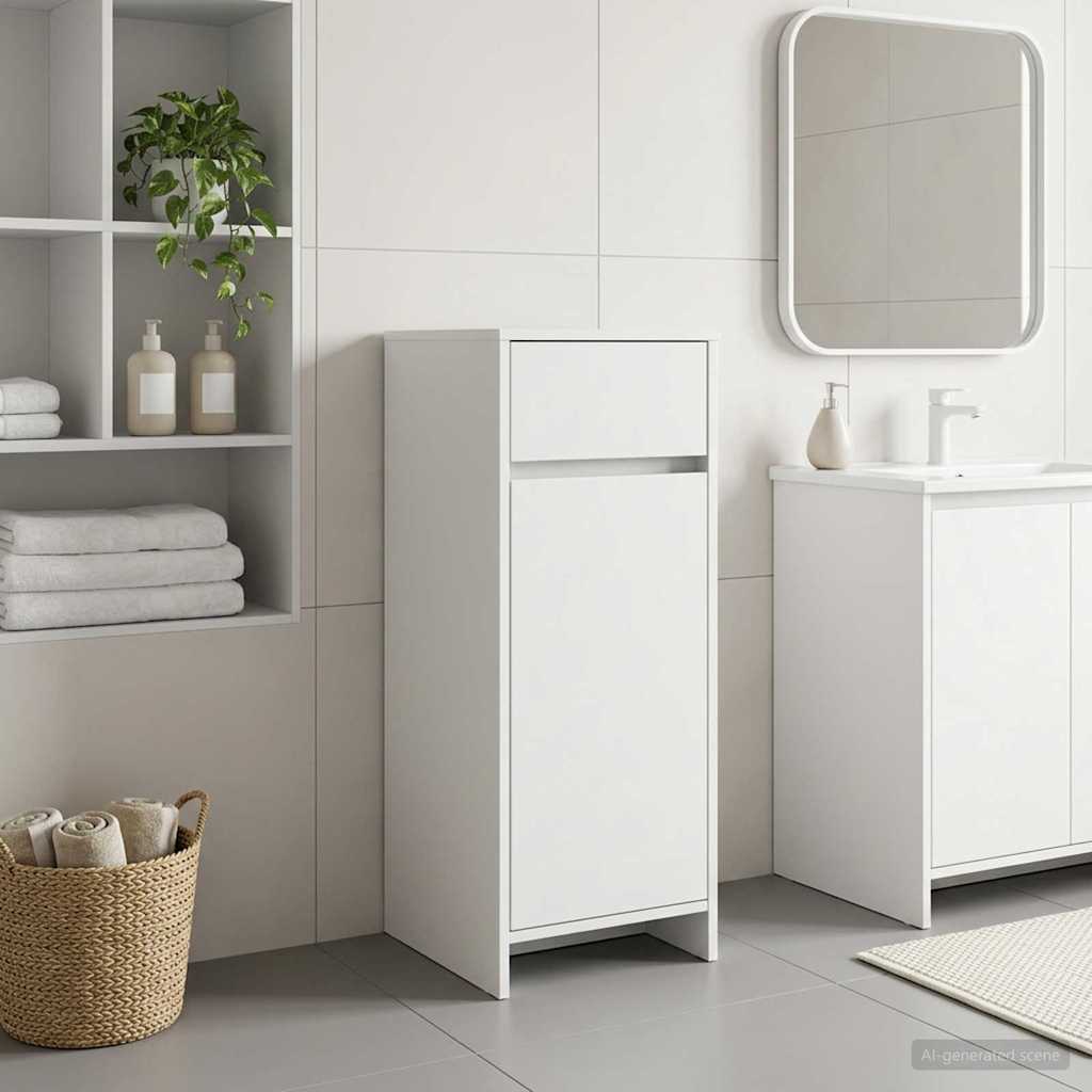 vidaXL Szafka Łazienkowa Biały 35 x 36,5 x 85 cm Drewno inżynieryjne