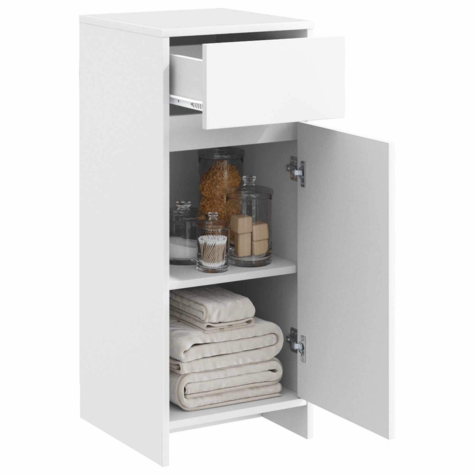 vidaXL Szafka Łazienkowa Biały 35 x 36,5 x 85 cm Drewno inżynieryjne