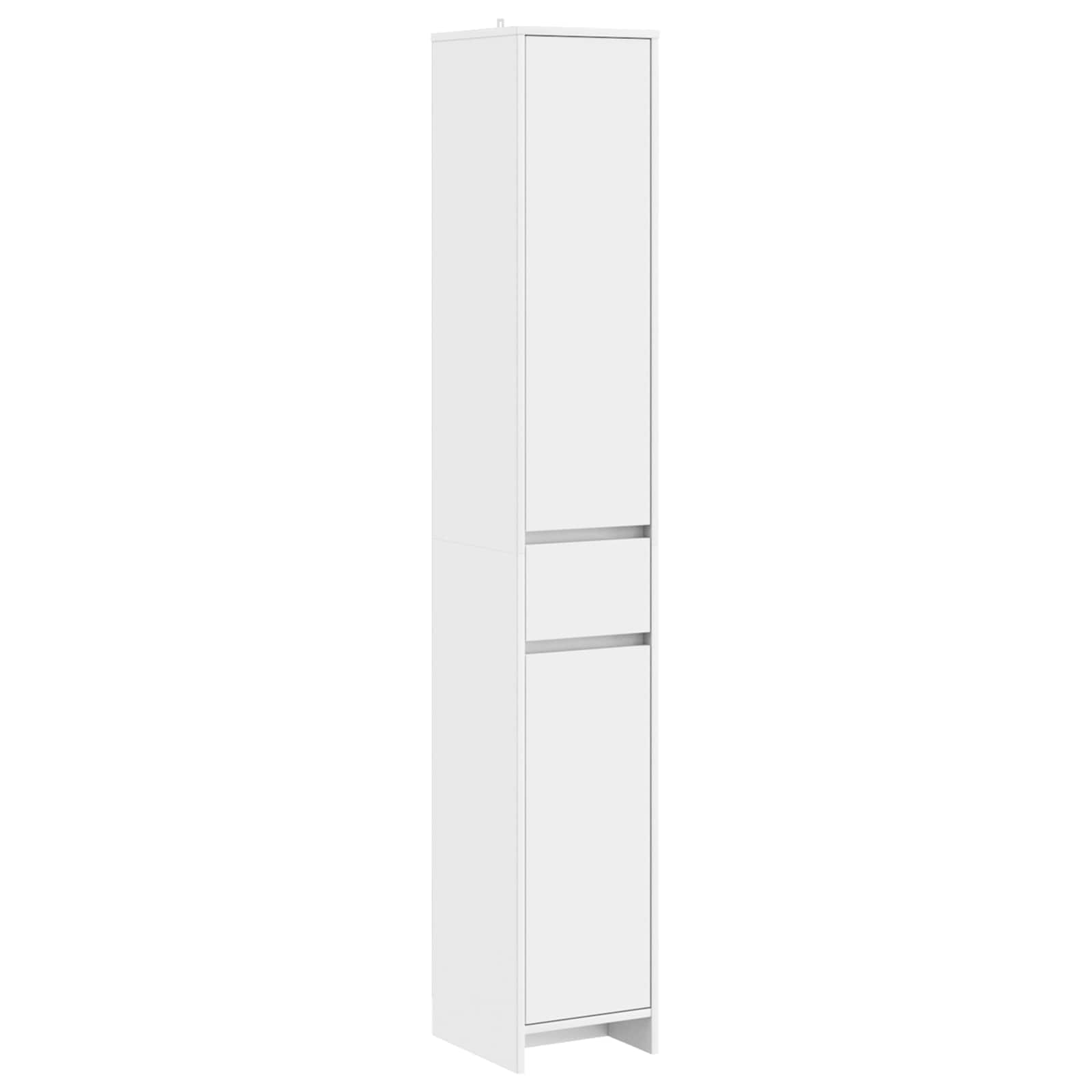 vidaXL Szafka Łazienkowa Biały 30 x 33 x 190 cm Drewno inżynieryjne