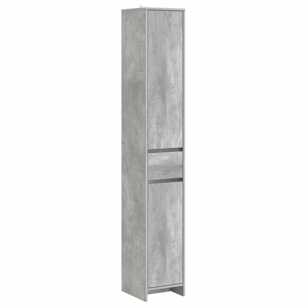vidaXL Szafka Łazienkowa Betonowy szary 30 x 33 x 190 cm