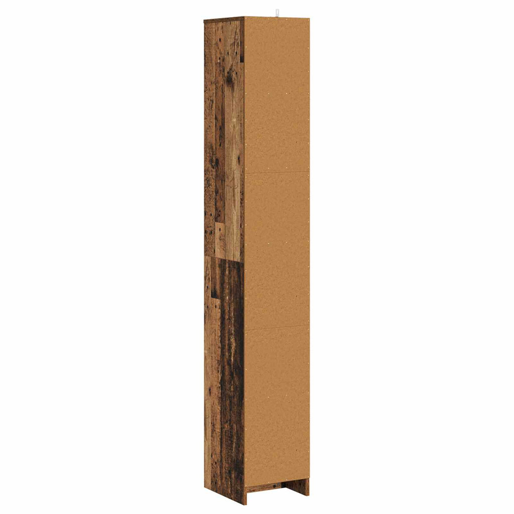 vidaXL Szafka Łazienkowa Stare drewno 30 x 33 x 190 cm