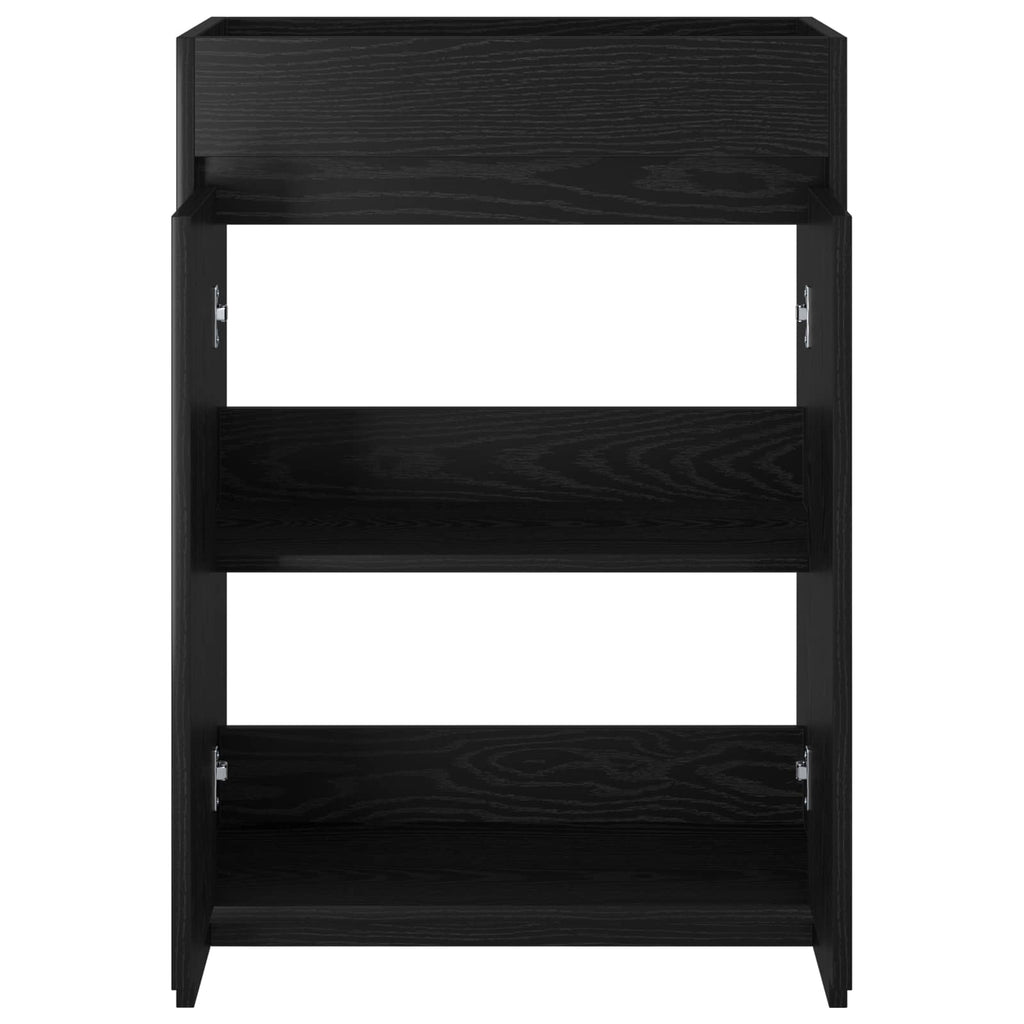 vidaXL Szafka pod zlewem w łazience Czarny dąb 56 x 37,5 x 81 cm