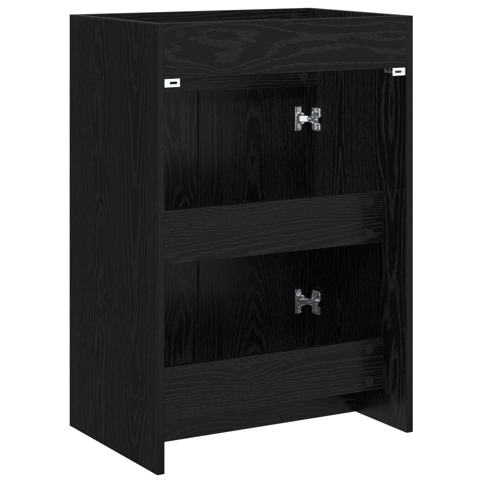 vidaXL Szafka pod zlewem w łazience Czarny dąb 56 x 37,5 x 81 cm