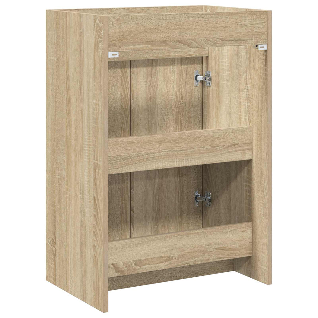 vidaXL Szafka pod zlewem w łazience dąb Sonoma 56 x 37,5 x 81 cm