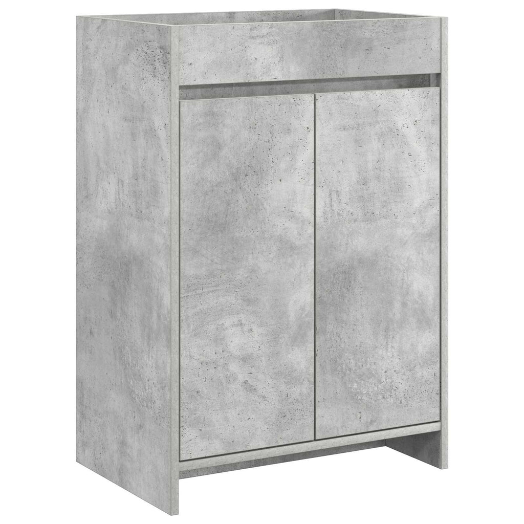 vidaXL Szafka pod zlewem w łazience Betonowy szary 56 x 37,5 x 81 cm