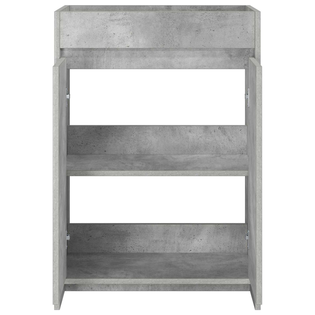 vidaXL Szafka pod zlewem w łazience Betonowy szary 56 x 37,5 x 81 cm