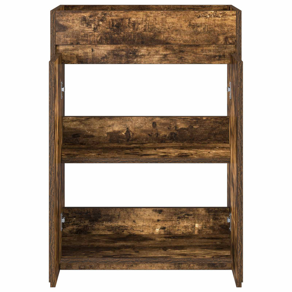 vidaXL Szafka pod zlewem w łazience Dąb wędzony 56 x 37,5 x 81 cm
