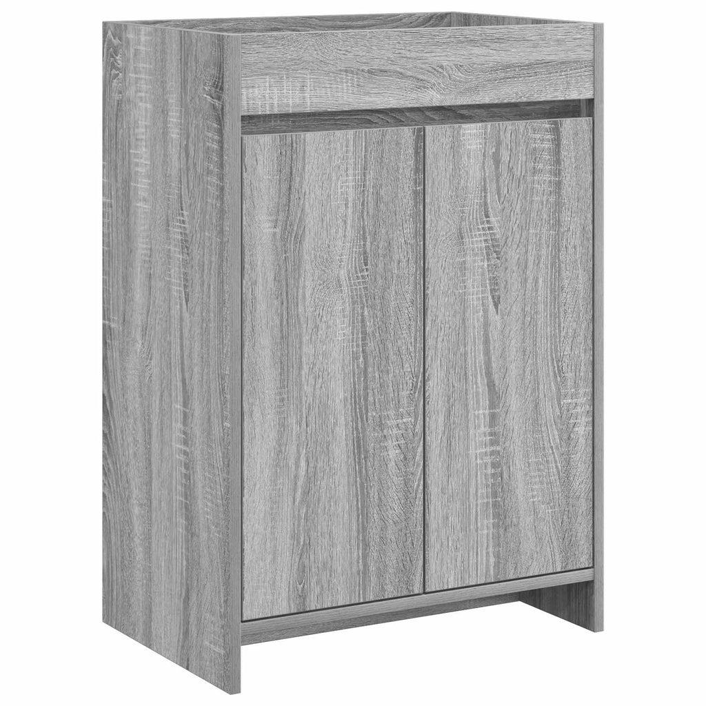 vidaXL Szafka pod zlewem w łazience Szary Sonoma 56 x 37,5 x 81 cm