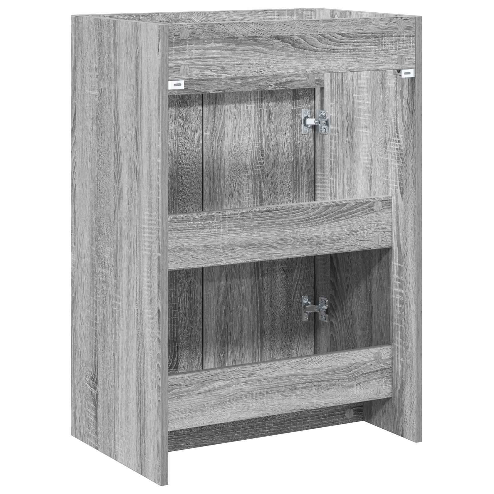 vidaXL Szafka pod zlewem w łazience Szary Sonoma 56 x 37,5 x 81 cm