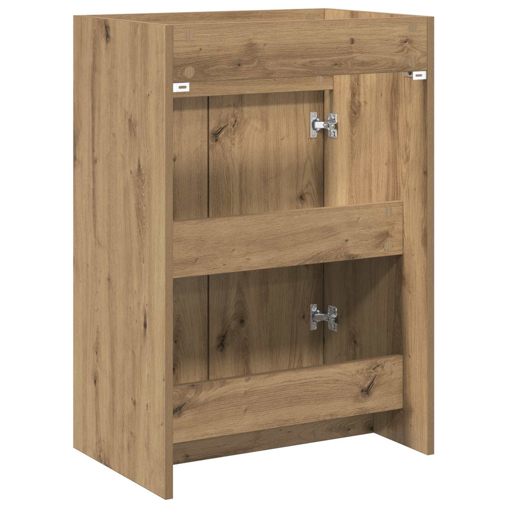 vidaXL Szafka pod zlewem w łazience Dąb artisan 56 x 37,5 x 81 cm