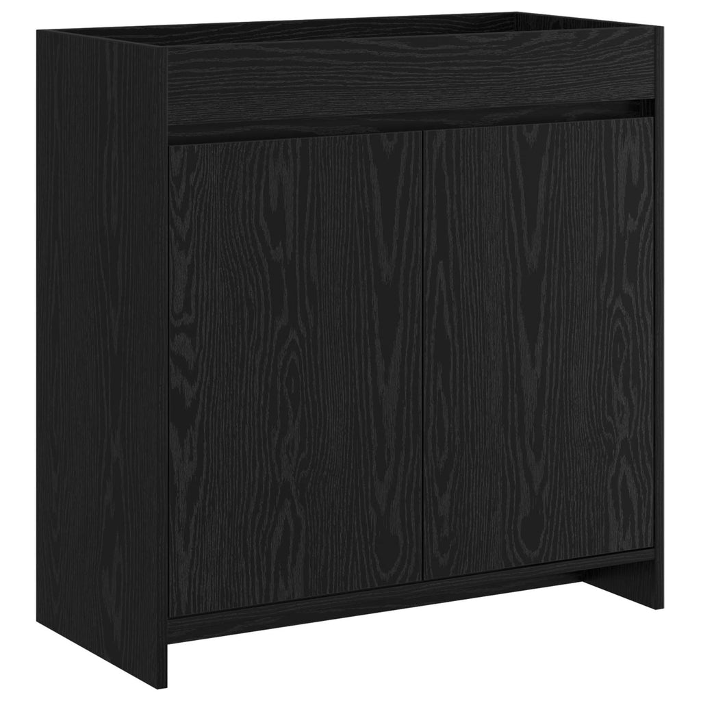 vidaXL Szafka pod zlewem w łazience Czarny dąb 78,5 x 37,5 x 81 cm