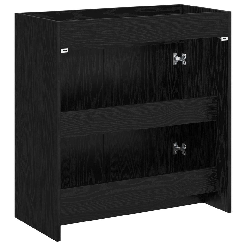 vidaXL Szafka pod zlewem w łazience Czarny dąb 78,5 x 37,5 x 81 cm