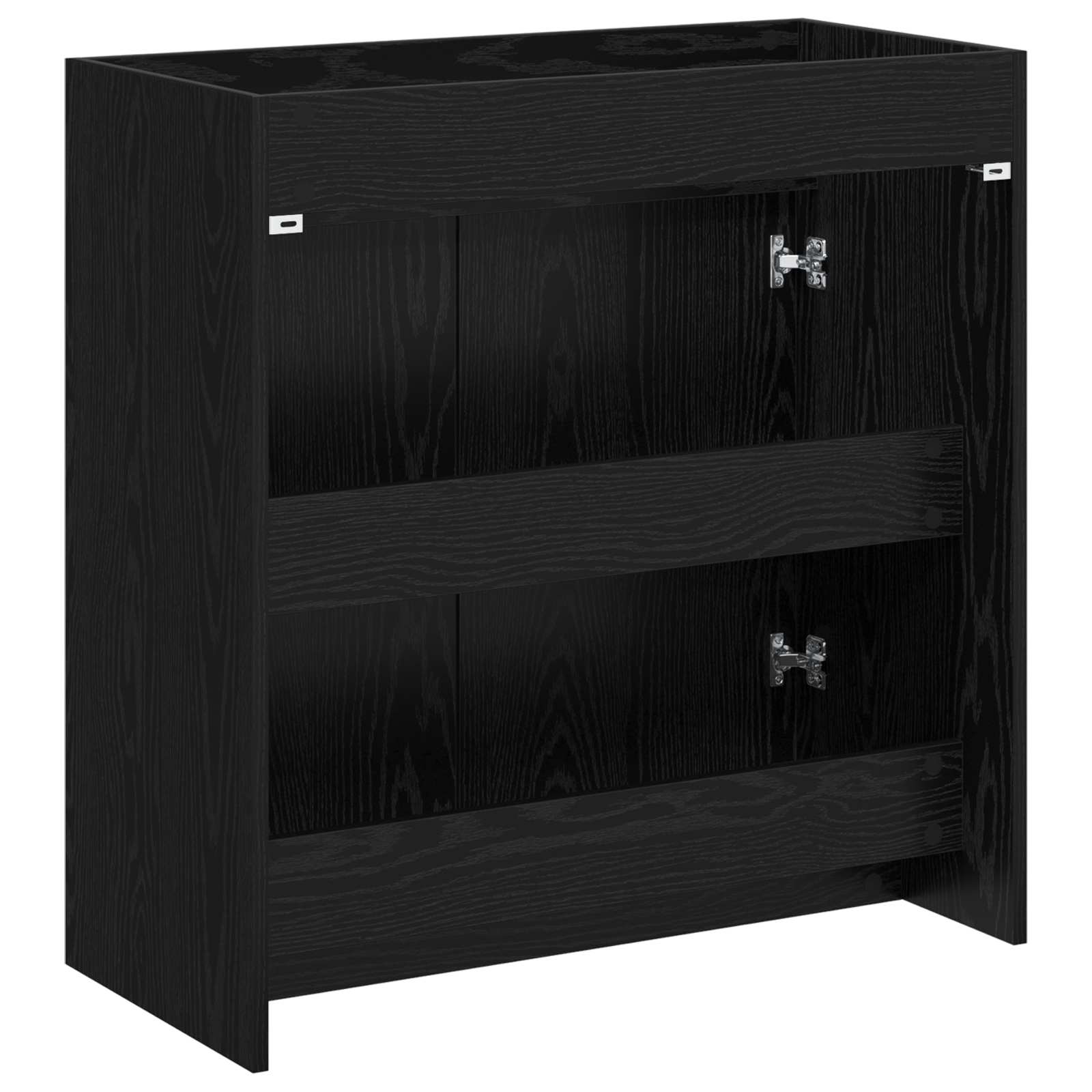 vidaXL Szafka pod zlewem w łazience Czarny dąb 78,5 x 37,5 x 81 cm