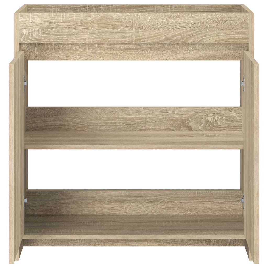vidaXL Szafka pod zlewem w łazience dąb Sonoma 78,5 x 37,5 x 81 cm