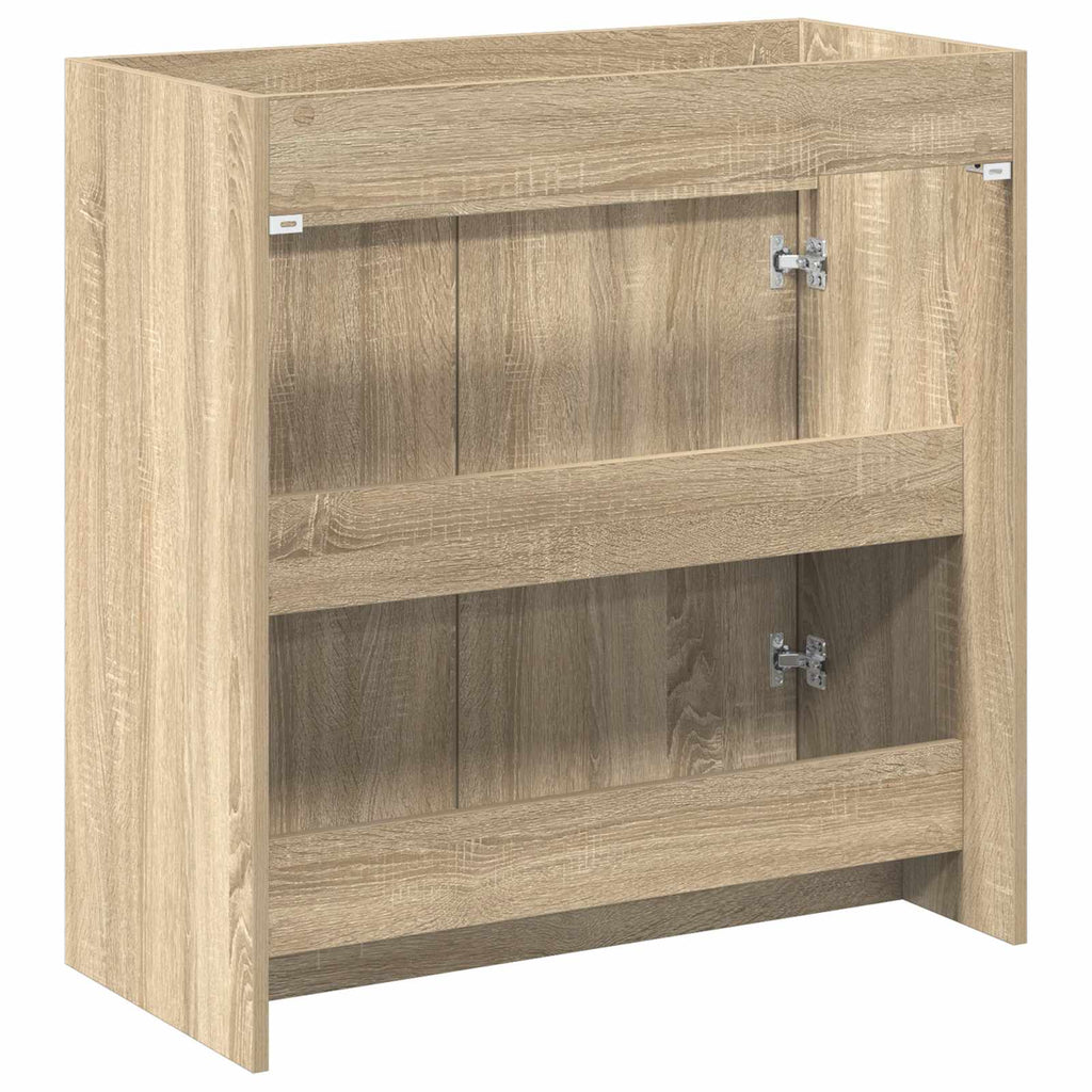 vidaXL Szafka pod zlewem w łazience dąb Sonoma 78,5 x 37,5 x 81 cm