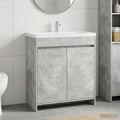 vidaXL Szafka pod zlewem w łazience Betonowy szary 78,5 x 37,5 x 81 cm