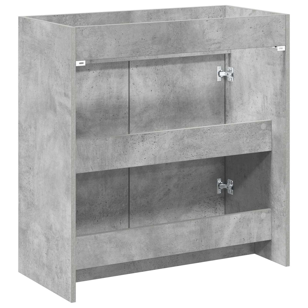 vidaXL Szafka pod zlewem w łazience Betonowy szary 78,5 x 37,5 x 81 cm