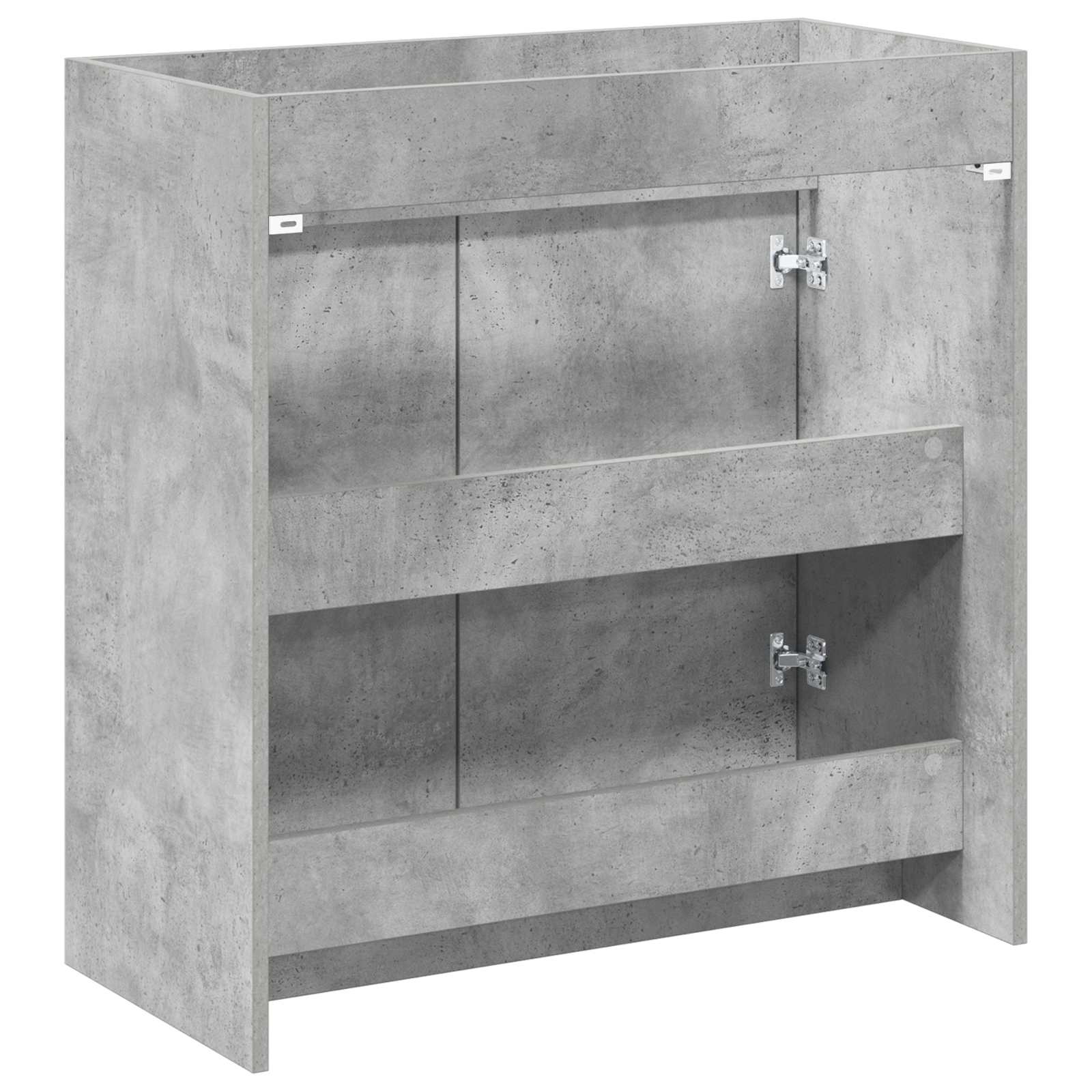 vidaXL Szafka pod zlewem w łazience Betonowy szary 78,5 x 37,5 x 81 cm
