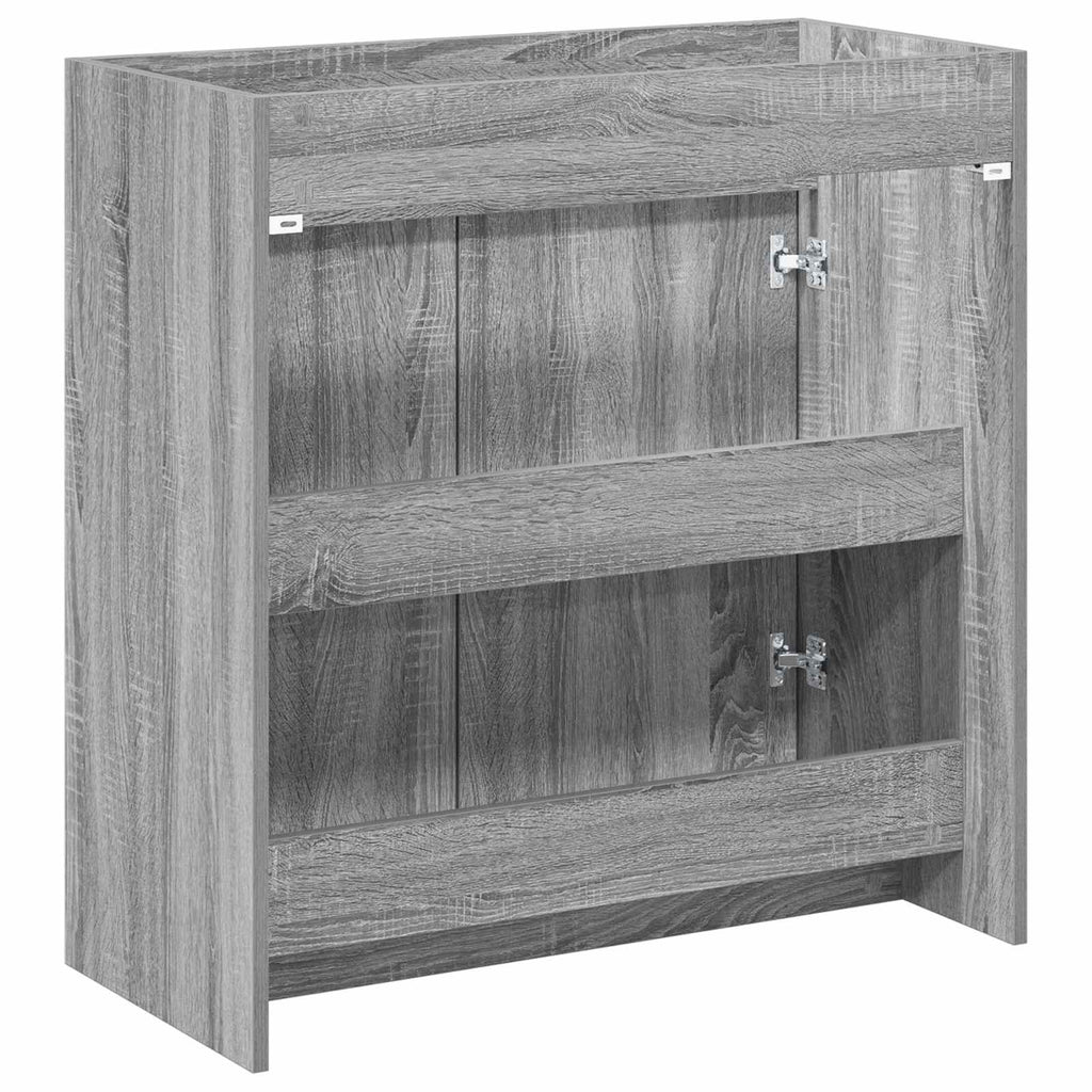 vidaXL Szafka pod zlewem w łazience Szary Sonoma 78,5 x 37,5 x 81 cm