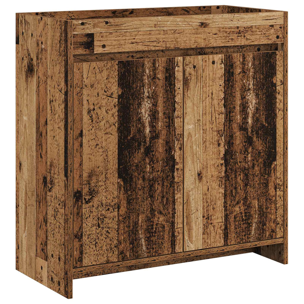 vidaXL Szafka pod zlewem w łazience Stare drewno 78,5 x 37,5 x 81 cm