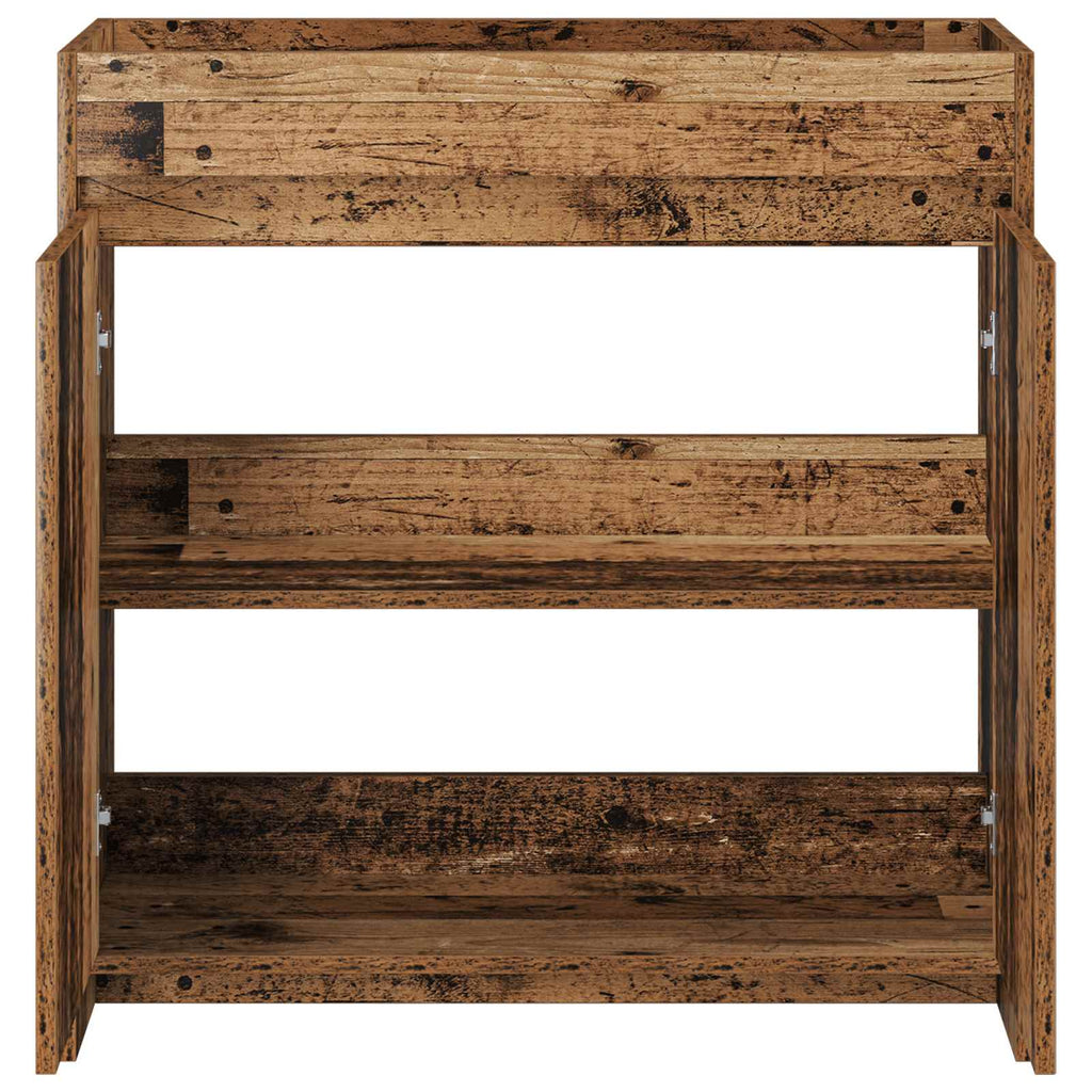 vidaXL Szafka pod zlewem w łazience Stare drewno 78,5 x 37,5 x 81 cm