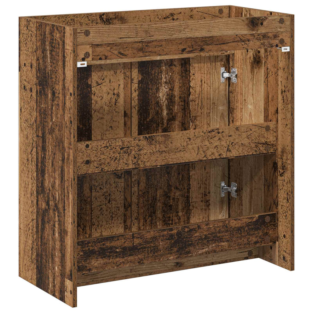 vidaXL Szafka pod zlewem w łazience Stare drewno 78,5 x 37,5 x 81 cm