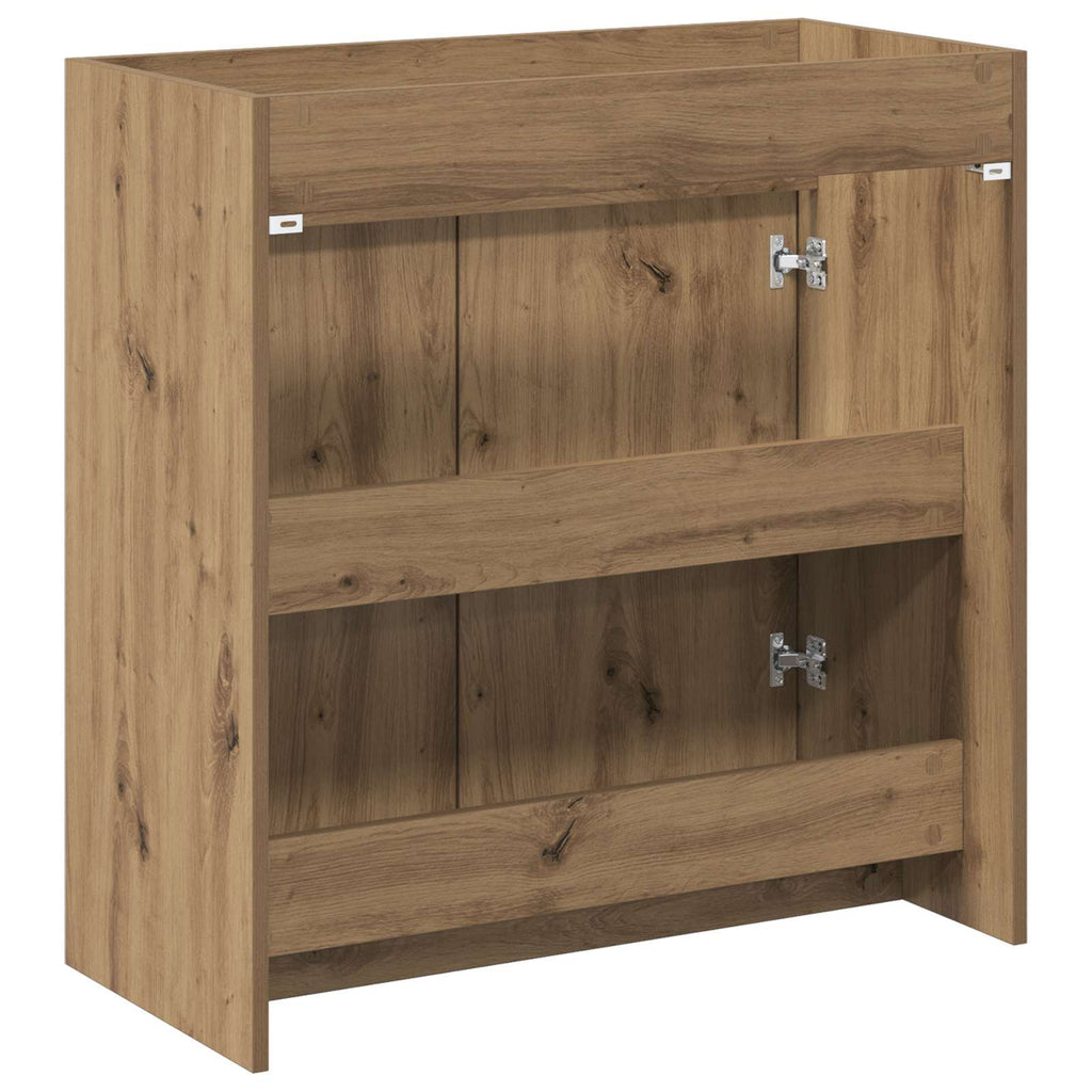 vidaXL Szafka pod zlewem w łazience Dąb artisan 78,5 x 37,5 x 81 cm