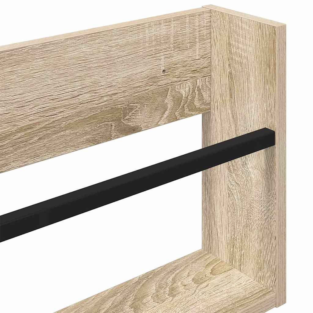 vidaXL Regał na gazety z półką 2 pcs Dąb Sonoma 60 x 12 x 30 cm