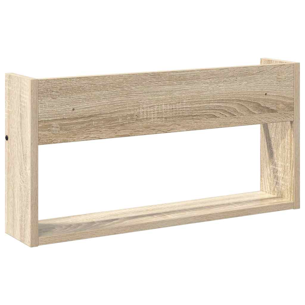 vidaXL Regał na gazety z półką 2 szt. Dąb Sonoma 60 x 12 x 30 cm