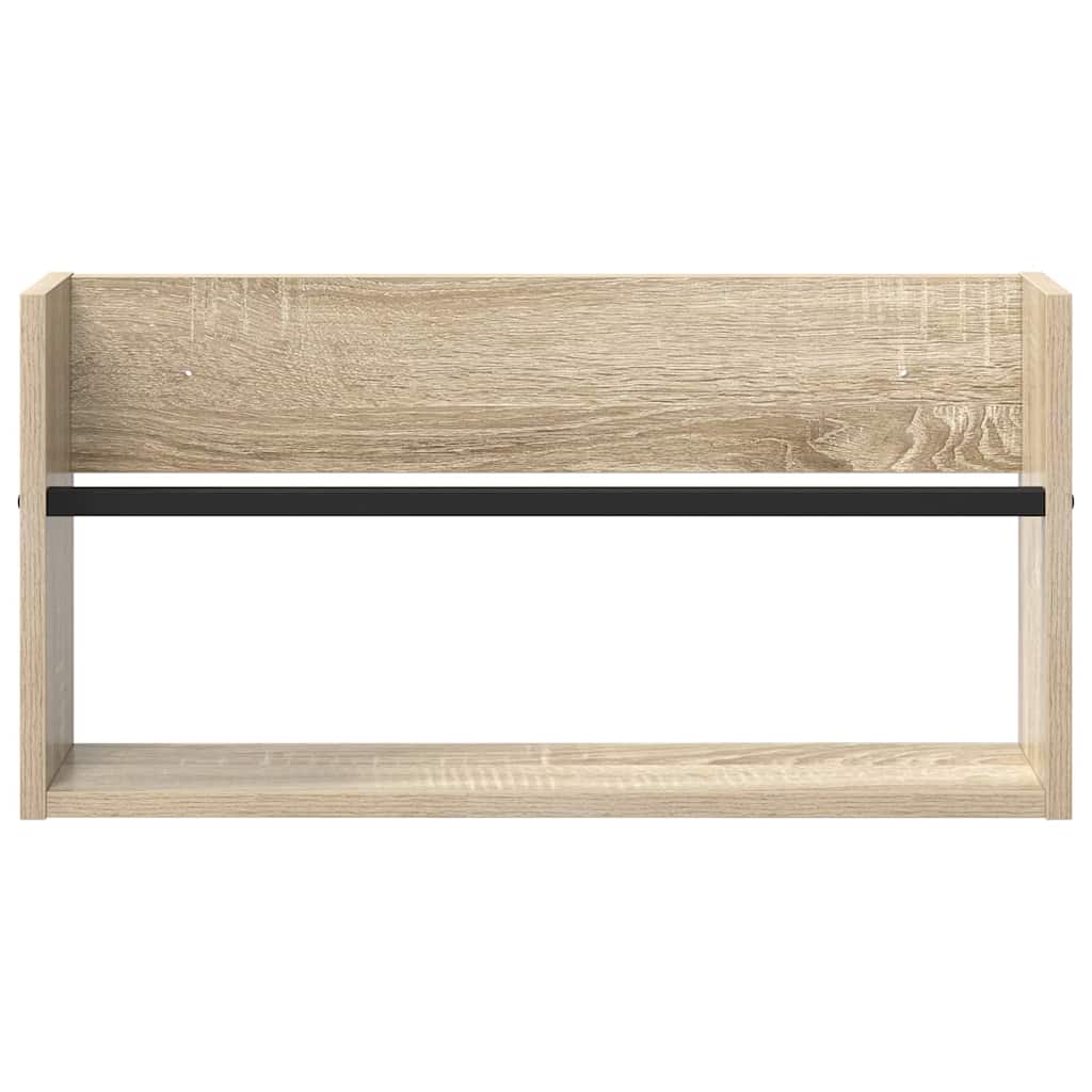 vidaXL Regał na gazety z półką 2 szt. Dąb Sonoma 60 x 12 x 30 cm