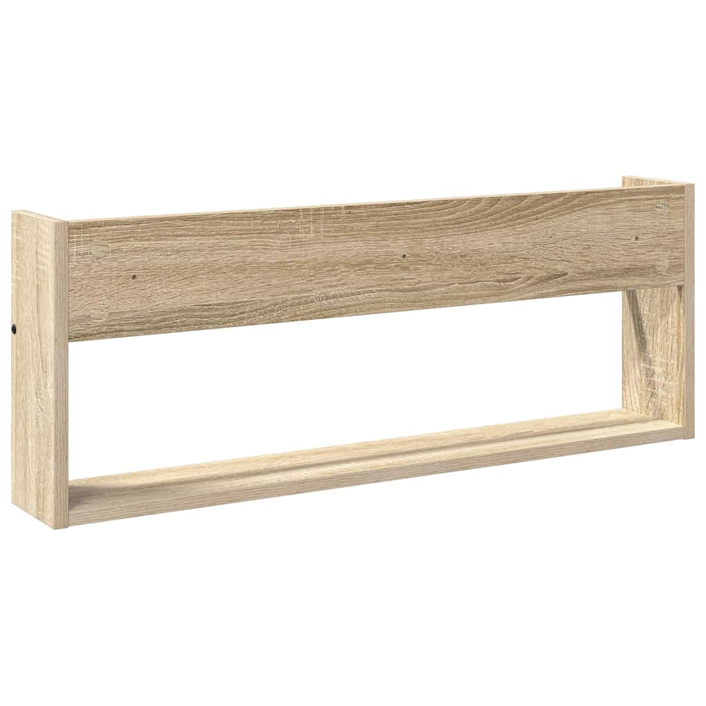 vidaXL Regał na gazety z półką 2 pcs Dąb Sonoma 80 x 12 x 30 cm