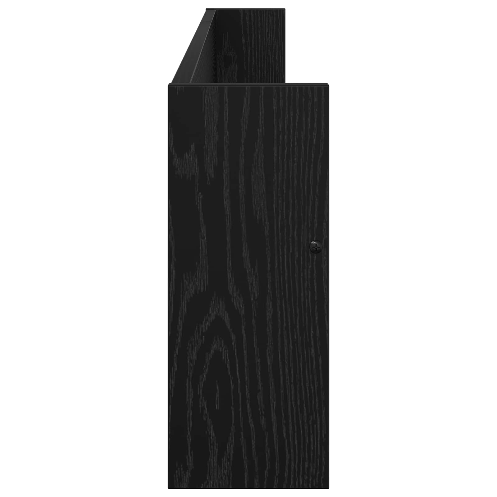vidaXL Regał na gazety z półką 2 pcs Czarny Dąb 100 x 12 x 30 cm