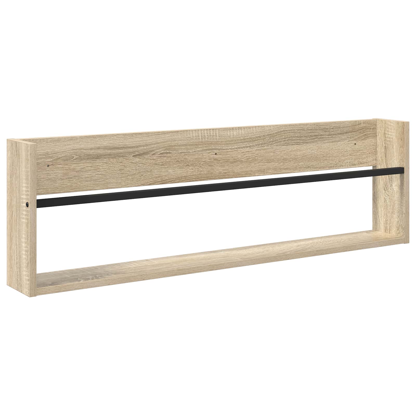 vidaXL Regał na gazety z półką 2 pcs Dąb Sonoma 100 x 12 x 30 cm