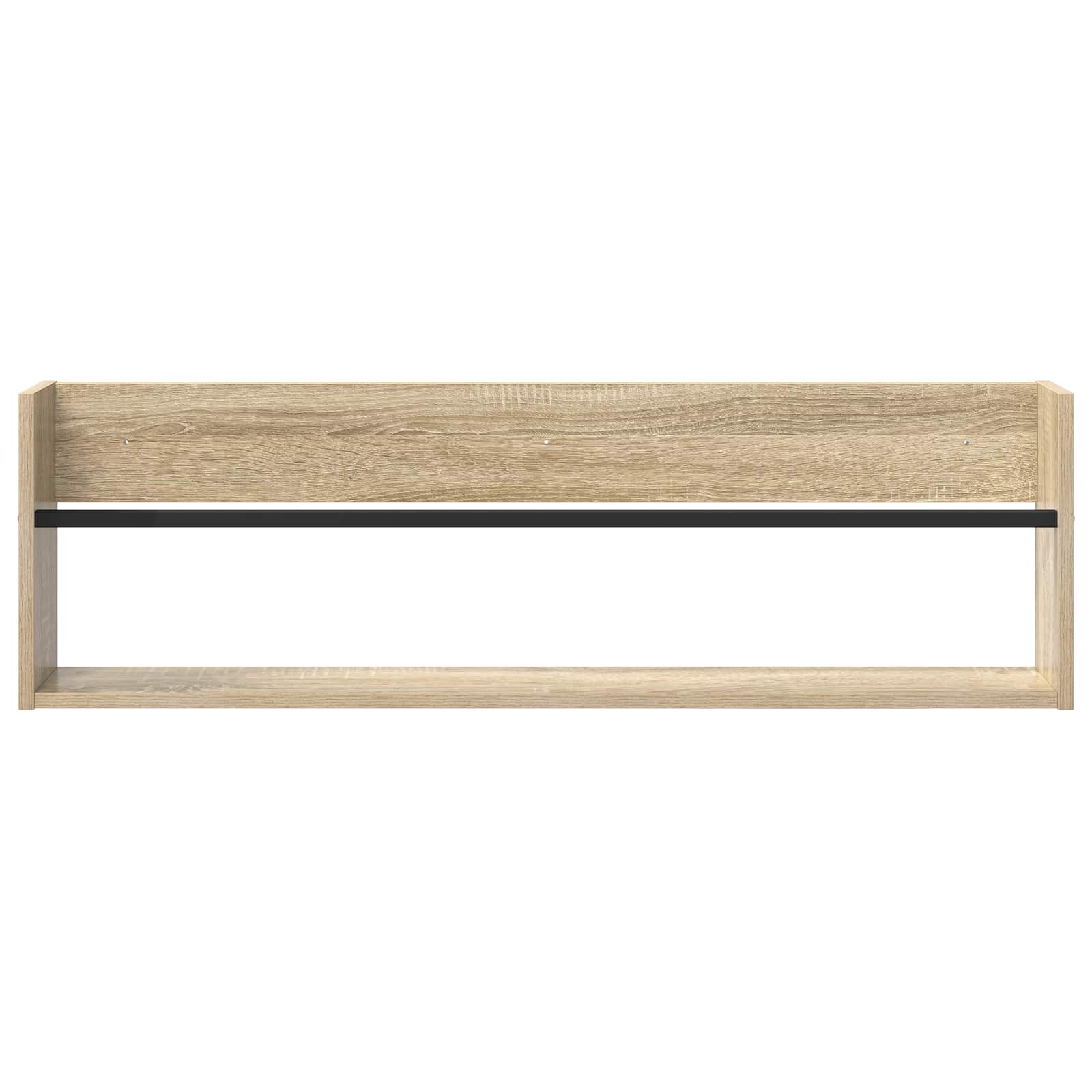 vidaXL Regał na gazety z półką 2 pcs Dąb Sonoma 100 x 12 x 30 cm