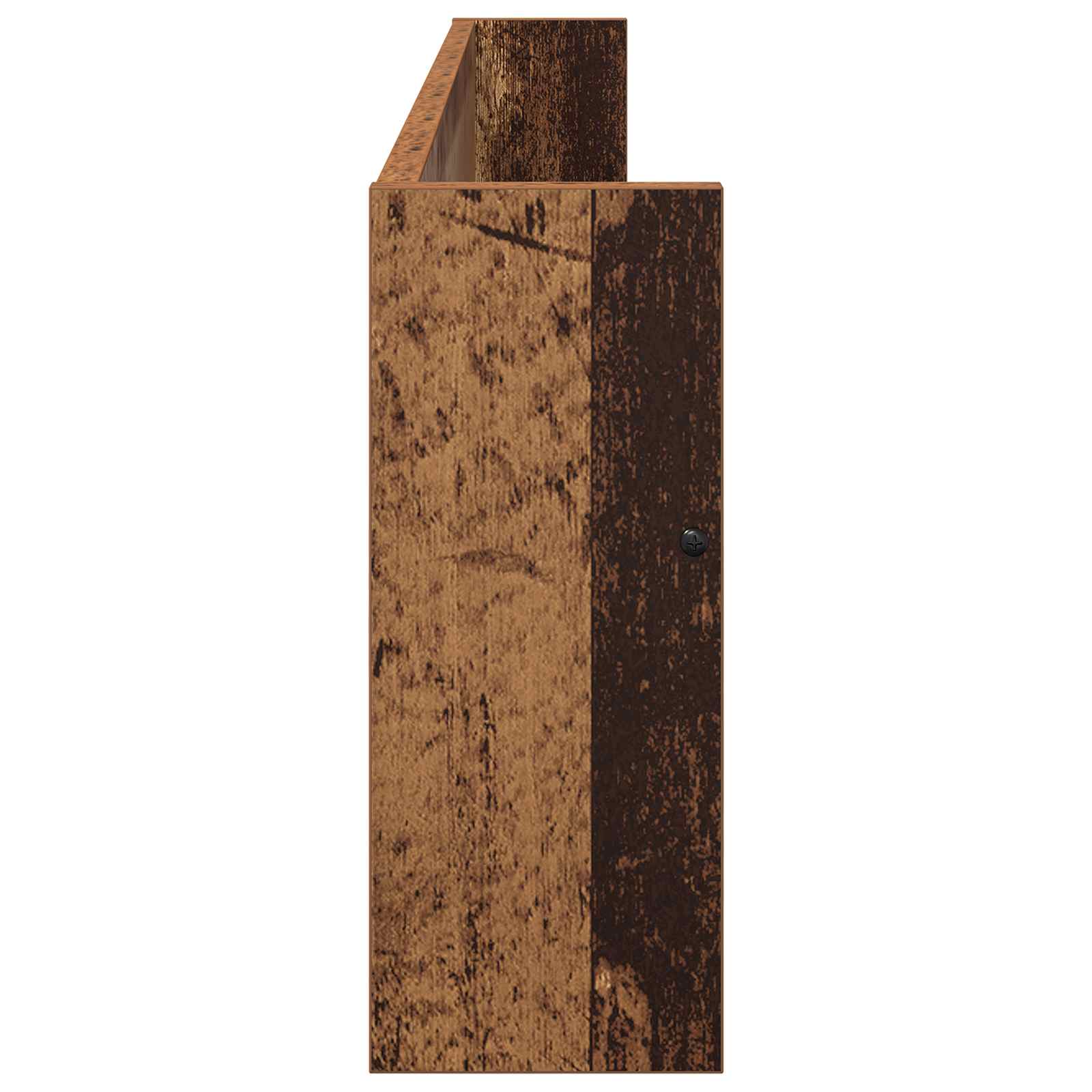 vidaXL Regał na gazety z półką 2 pcs Stare drewno 100 x 12 x 30 cm