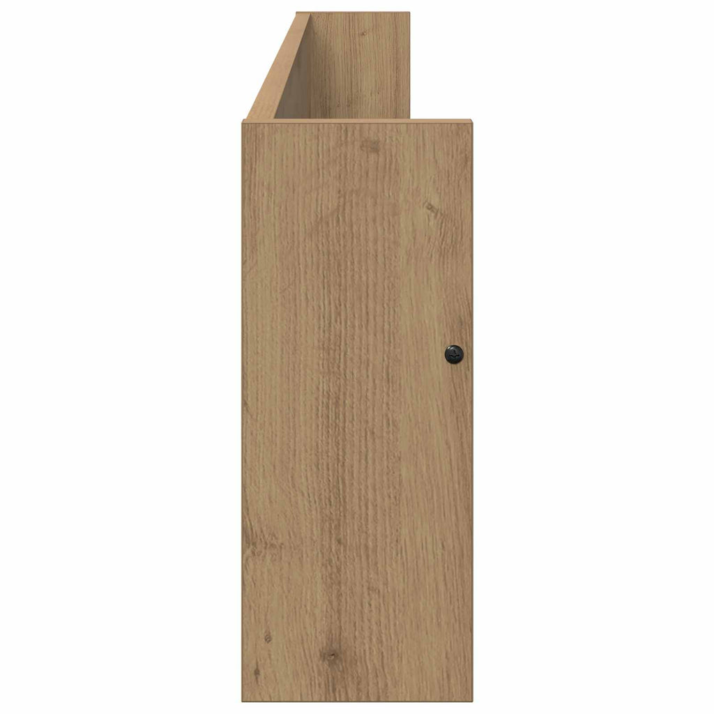 vidaXL Regał na gazety z półką Dąb rzemieślniczy 100 x 12 x 30 cm