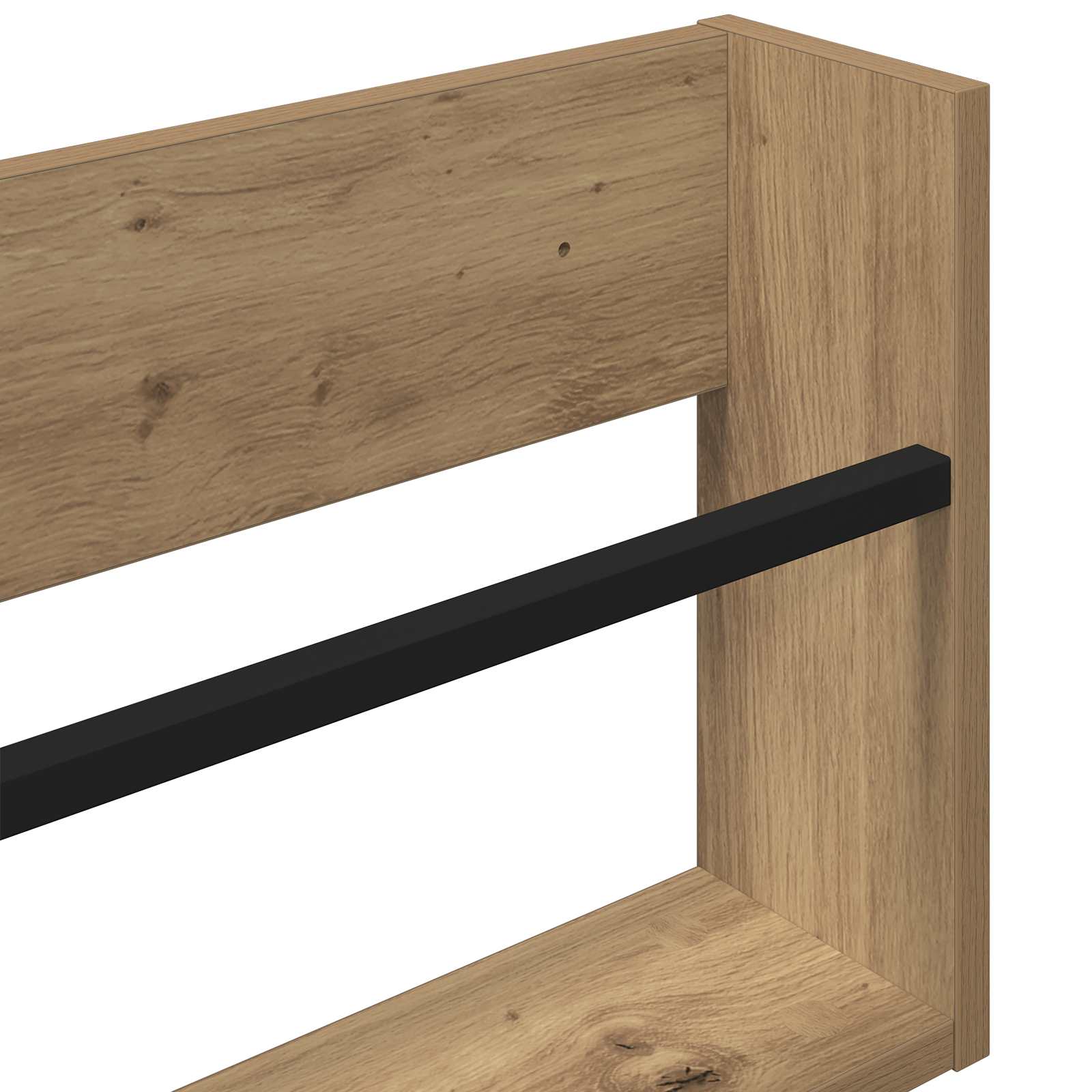 vidaXL Regał na gazety 2 pcs Dąb rzemieślniczy 100 x 12 x 30 cm